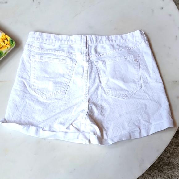 Madewell high waist cuffed white shorts Size 28 - Picture 2 of 15